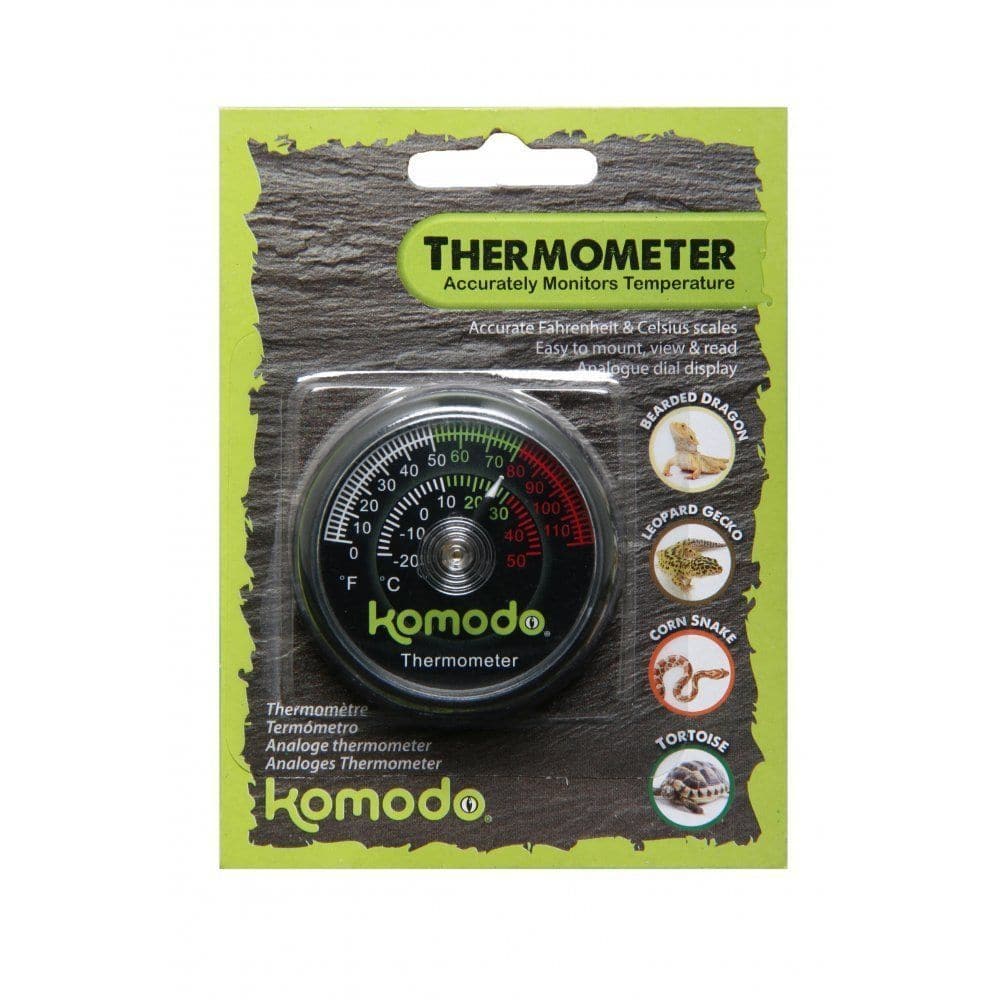 Komodo Reptile Analogue Thermometer - Real Aquatics