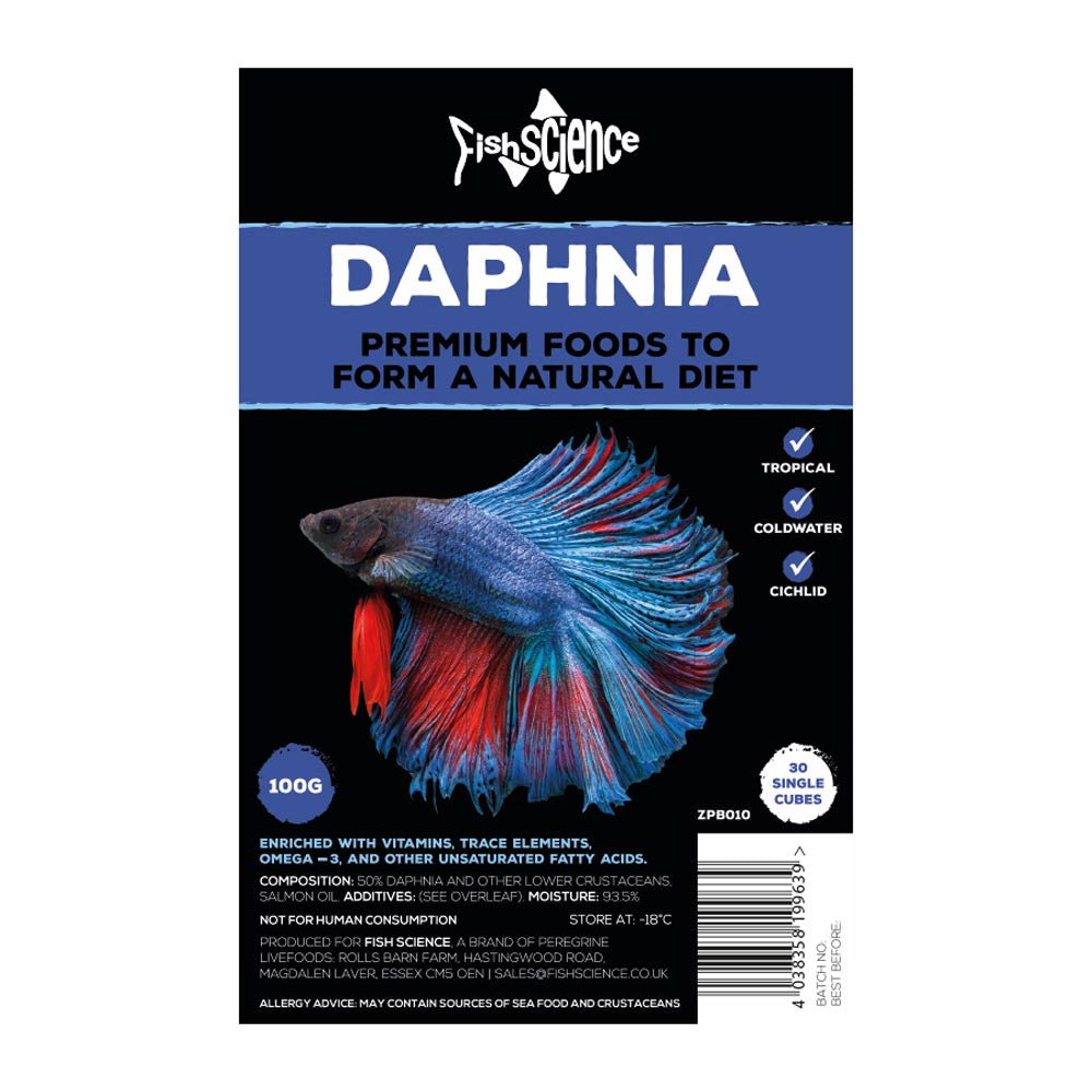 Fish Science Frozen Food Blister Pack Daphnia 100g (case of 10)