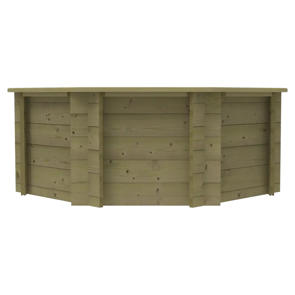 The Garden Timber Company Wooden Fish Ponds 6ft Octagonal 697mm Height 1305L