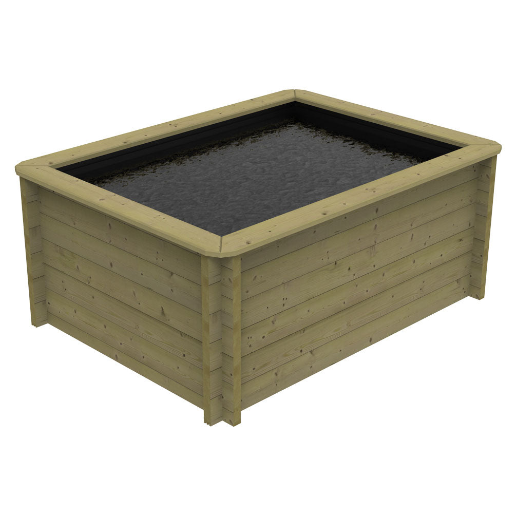 The Garden Timber Company Wooden Fish Ponds 2x1.5m 831mm Height 1663L