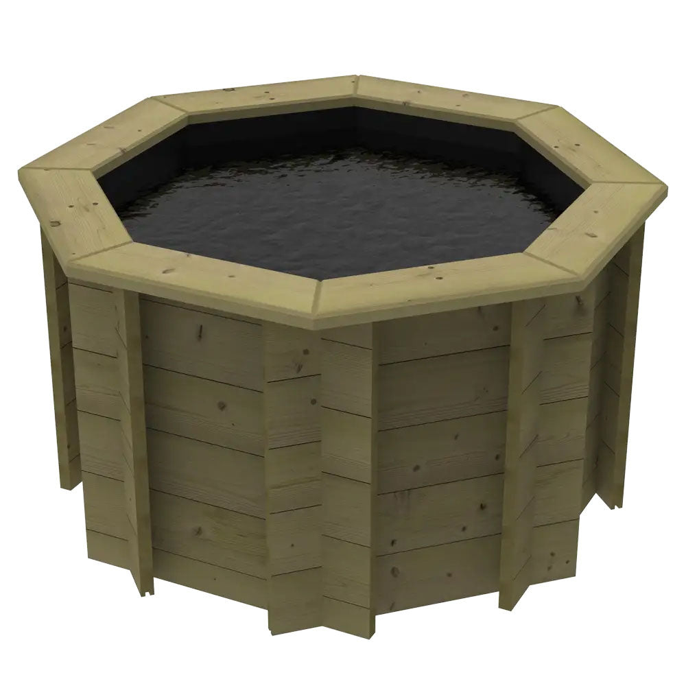 The Garden Timber Company Wooden Fish Ponds 4ft Octagonal 697mm Height 506L