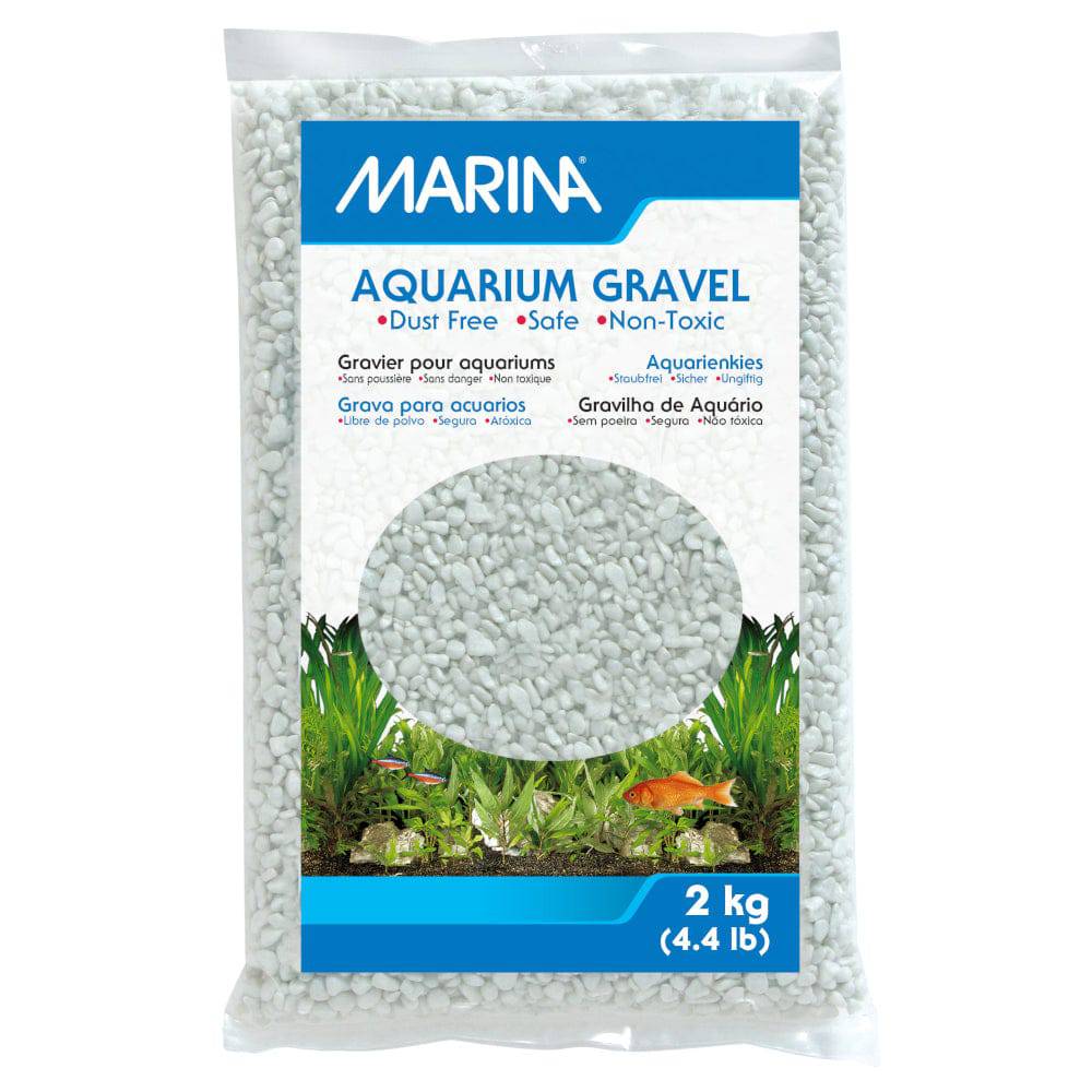 Marina Decorative Aquarium Gravel Cream White 2/10kg