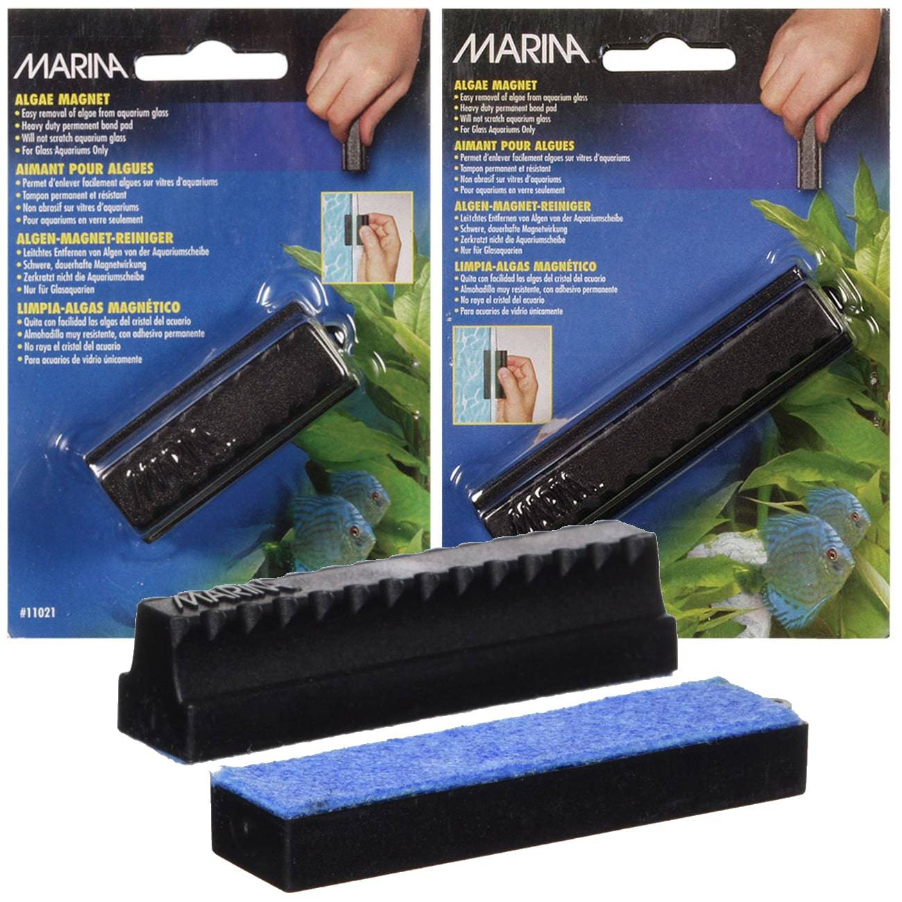 Marina Algae Magnet Cleaner 2 Sizes - Real Aquatics