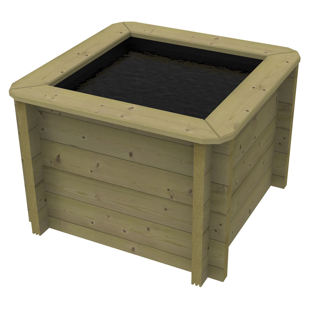 The Garden Timber Company Wooden Fish Ponds 1x1m 697mm Height 354L