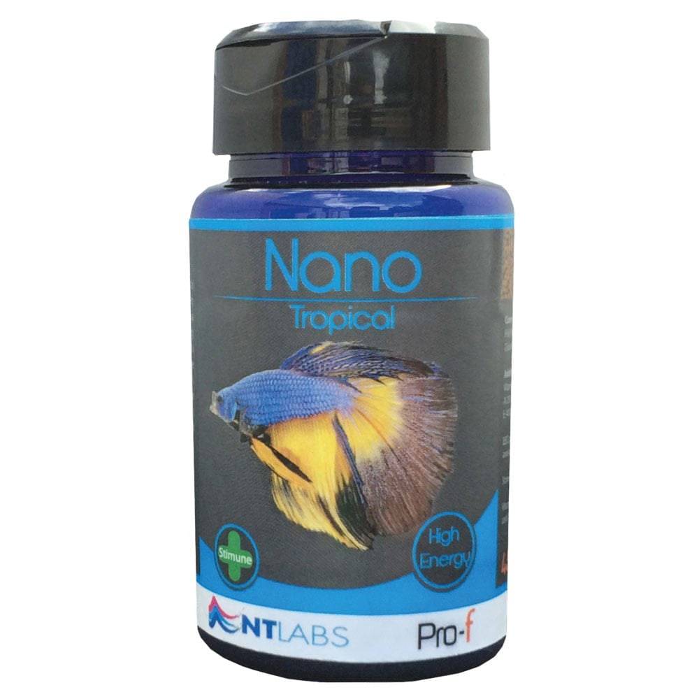 NT Labs Pro-f Nano Tropical Small Fish Pellet Food 45g - Real Aquatics