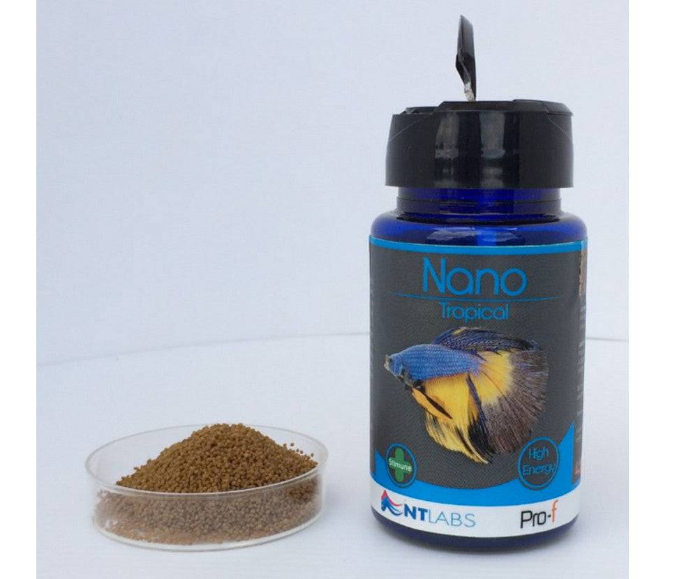 NT Labs Pro-f Nano Tropical Small Fish Pellet Food 45g - Real Aquatics