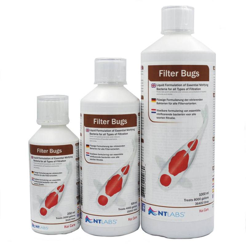 NT Labs Koi Care Filter Bugs 250ml - 1000ml - Real Aquatics