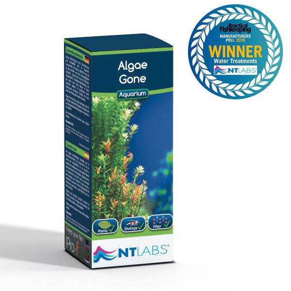 NT Labs Algae Gone Aquarium Fish Tank Green Water / Algae Treatment 100ml - Real Aquatics