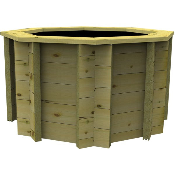 The Garden Timber Company Wooden Fish Ponds 4ft Octagonal 831mm Height 615L