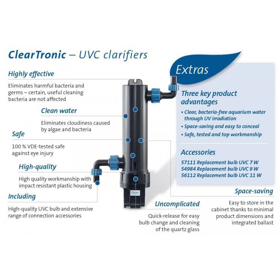 Oase Aquarium UV Steriliser / Clarifier ClearTronic 11w - Real Aquatics