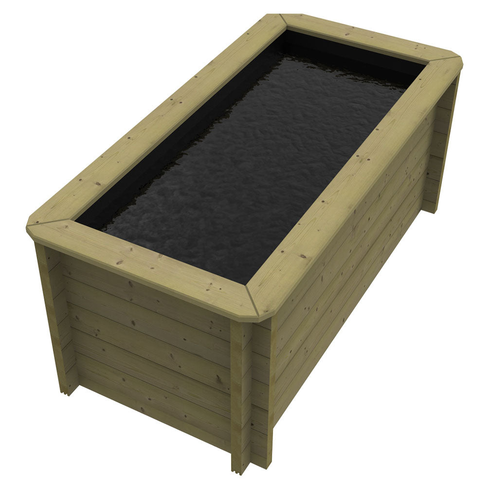 The Garden Timber Company Wooden Fish Ponds 2x1m 831mm Height 1001L