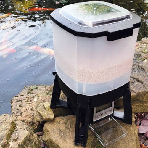 PondXpert Foodflinger Solar Automatic Fish Feeder - Real Aquatics