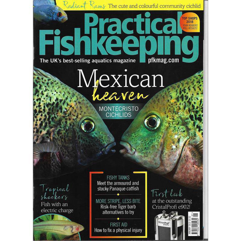 Practical Fishkeeping Magazine January 2019 Issue 1 PFK Mag - Real Aquatics