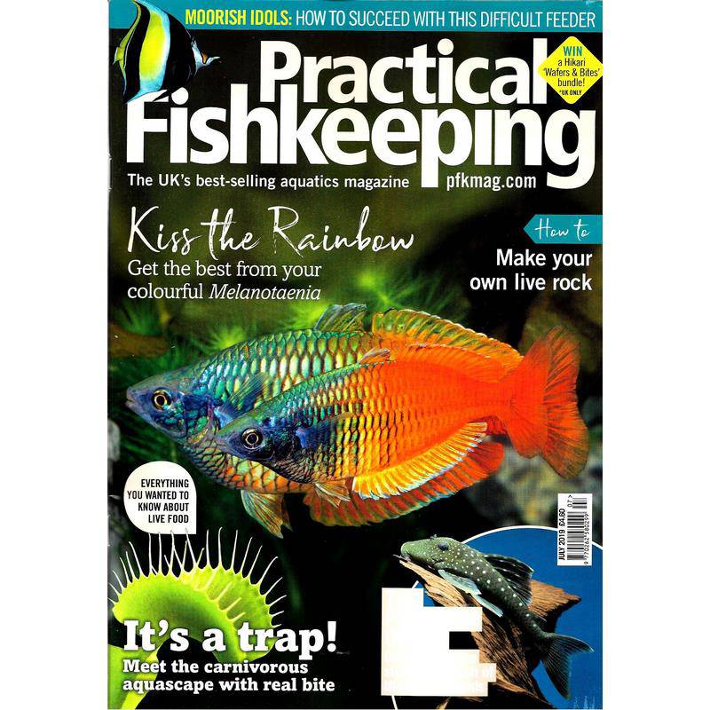 Practical Fishkeeping Magazine July 2019 Issue 7 PFK Mag - Real Aquatics