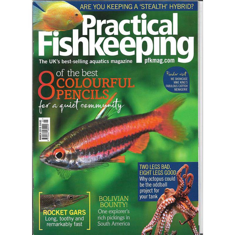 Practical Fishkeeping Magazine March 2019 Issue 3 PFK Mag - Real Aquatics