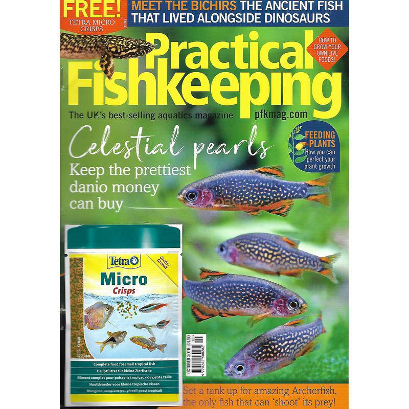 Practical Fishkeeping Magazine October 2018 Issue 10 PFK Mag - Real Aquatics