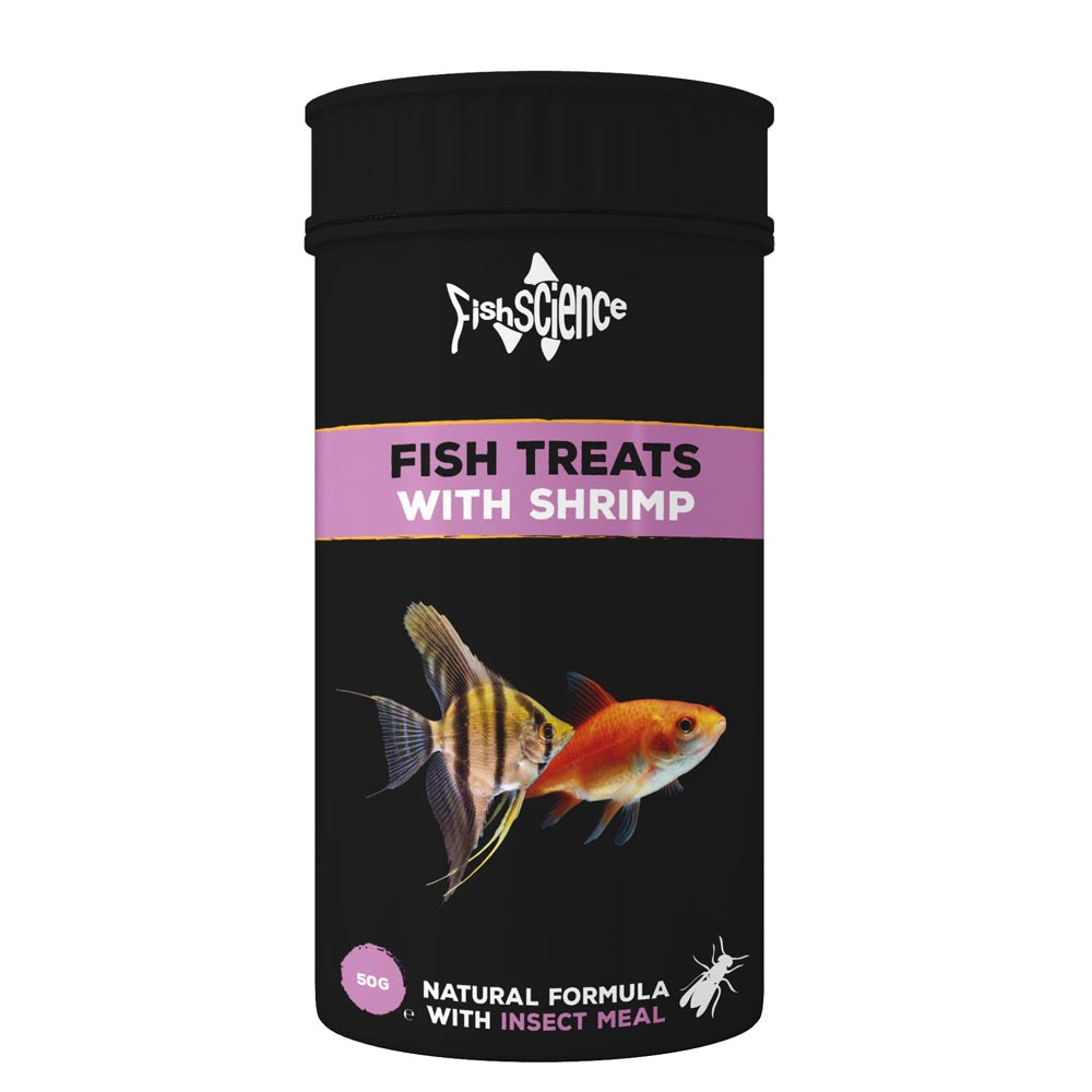 FishScience Fish Treats with Shrimp Insect Based Food 50g