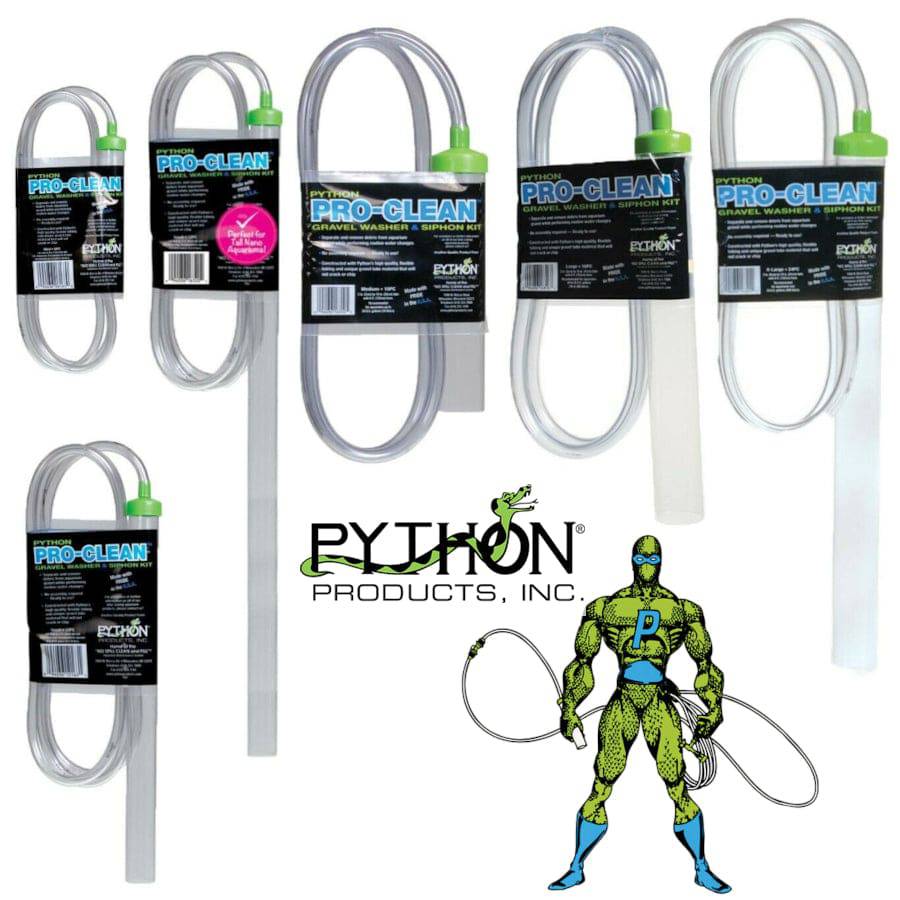 Python PRO-CLEAN Aquarium Gravel Cleaners & Water Change Siphons - Real Aquatics