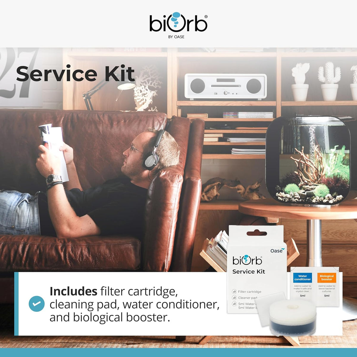biOrb Service Kit 46014 – Genuine Filter Cartridge & Maintenance Kit
