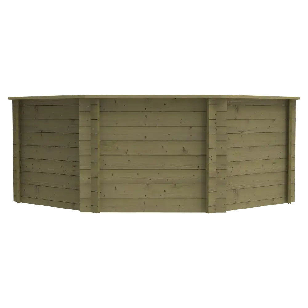 The Garden Timber Company Wooden Fish Ponds 10ft Octagonal 1099mm Height 6722L