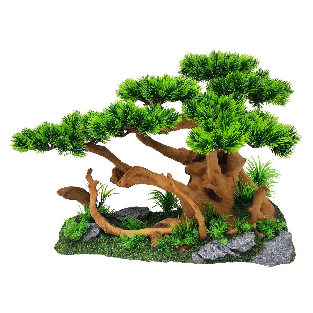 Aqua One Bonsai Tree on Rock 54cm