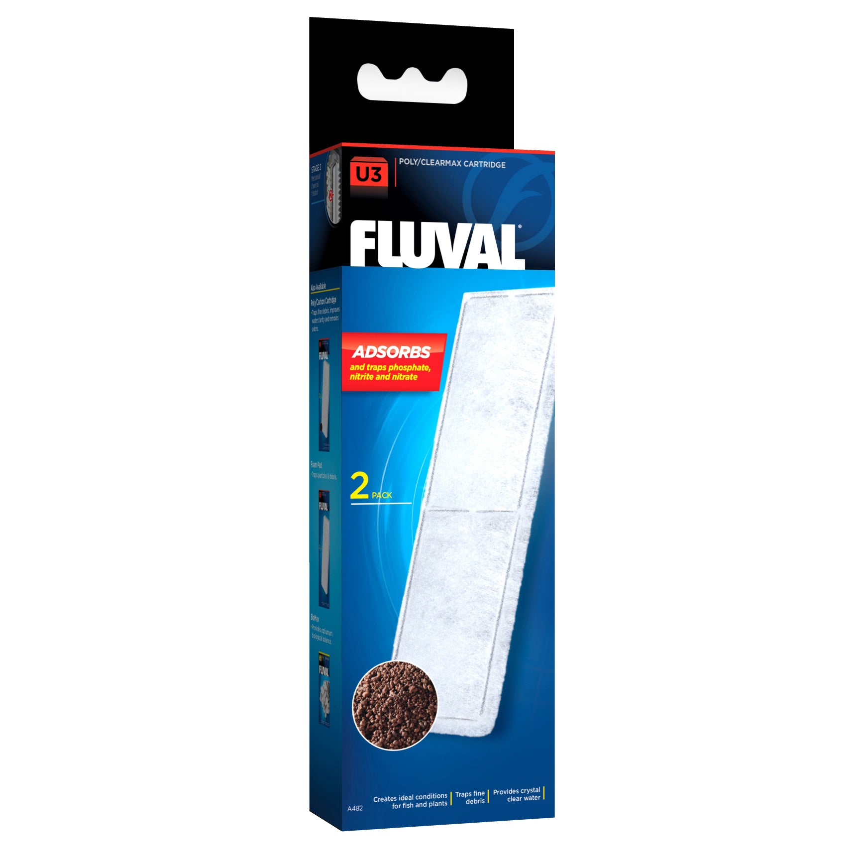 Fluval U3 Poly/Clearmax Cartridge 2pcs