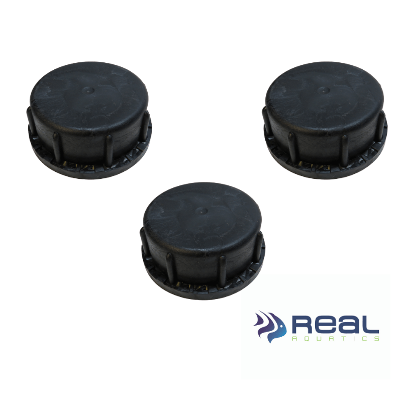 Spare 25L Jerry Can Barrel Lids (60mm) Set of 3 - Real Aquatics