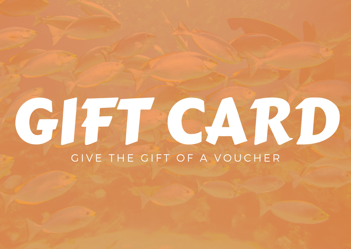 Real Aquatics £20 gift card featuring the brand logo and a clean design, ideal for aquatic shop or aquarium gift purposes.