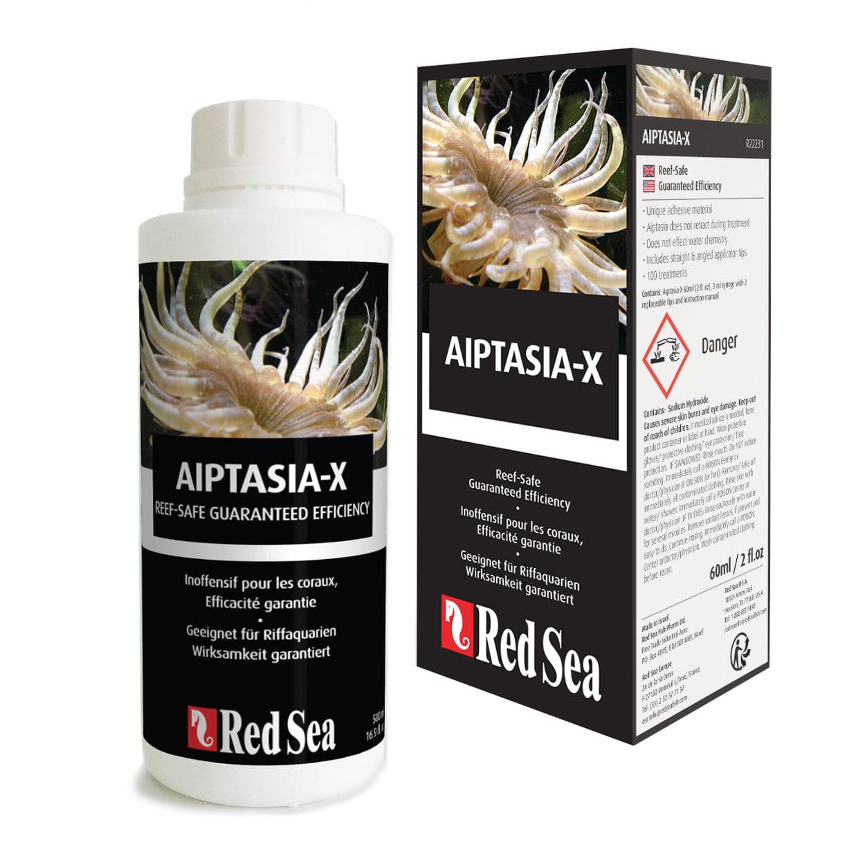 Red Sea Aiptasia-X Coral Reef Safe Elimination of Aiptasia 60ml - Real Aquatics