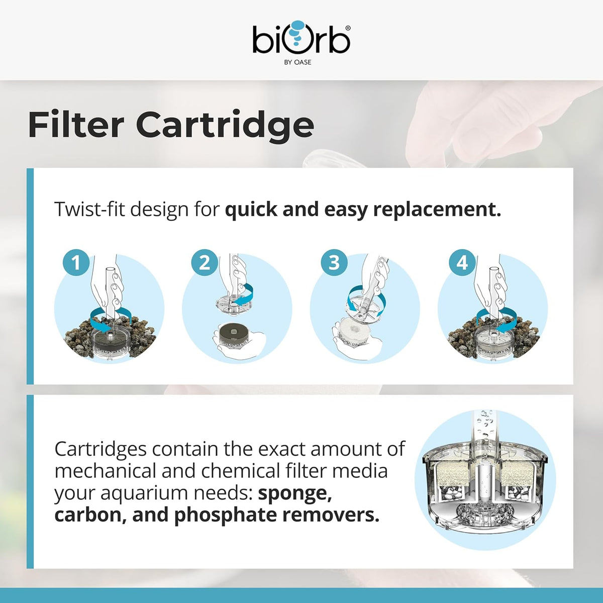 biOrb Service Kit 46014 – Genuine Filter Cartridge & Maintenance Kit