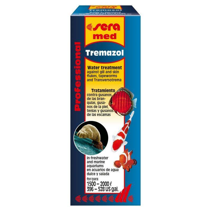 Sera Med Professional Tremazol Flukes Tapeworm Treatment 100ml - Real Aquatics