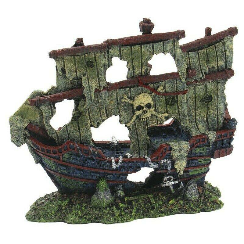 SuperFish Shipwreck Aquarium Ornament Medium - Real Aquatics