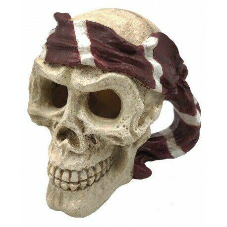 SuperFish Skull Pirate Aquarium Ornament - Real Aquatics