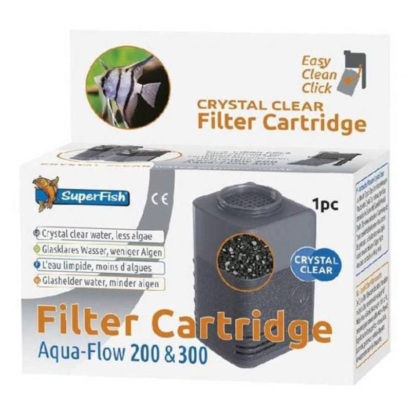 SuperFish Aqua-Flow 200/300 Crystal Clear Cartridges (1pc) - Real Aquatics