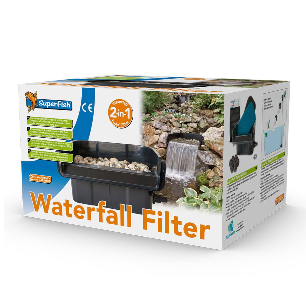 Superfish Pond Feature 2in1 Waterfall & Filter 44cm - Real Aquatics