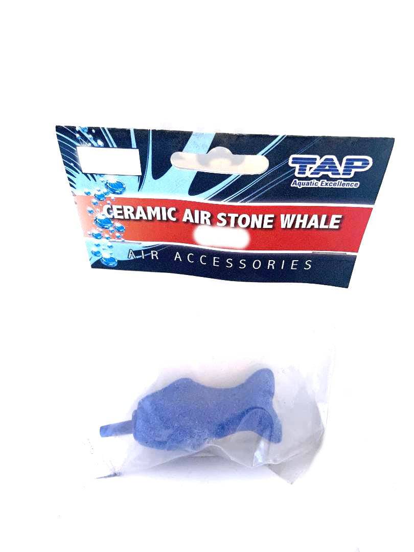 TAP Air Pump Accessories Ceramic Air Stone Whale Large - Real Aquatics