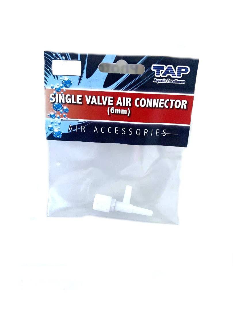 TAP Air Pump Accessories Single Valve Air Connector 6mm - Real Aquatics