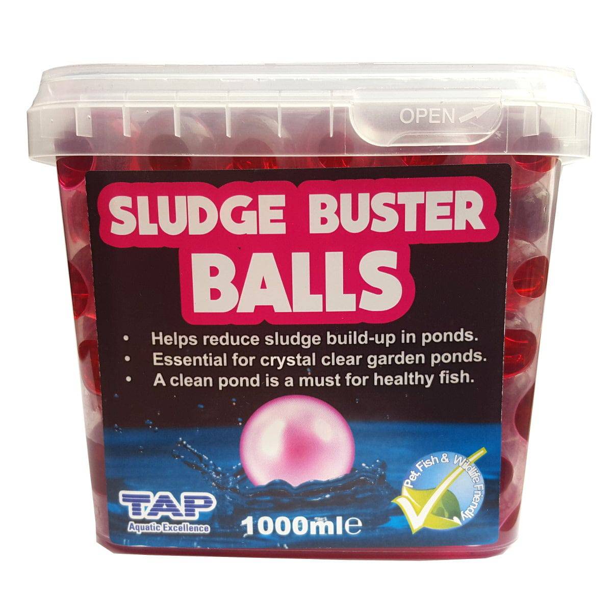 TAP Sludge Buster Balls Crystal Clear Pond Balls 280/500/1000ml - Real Aquatics