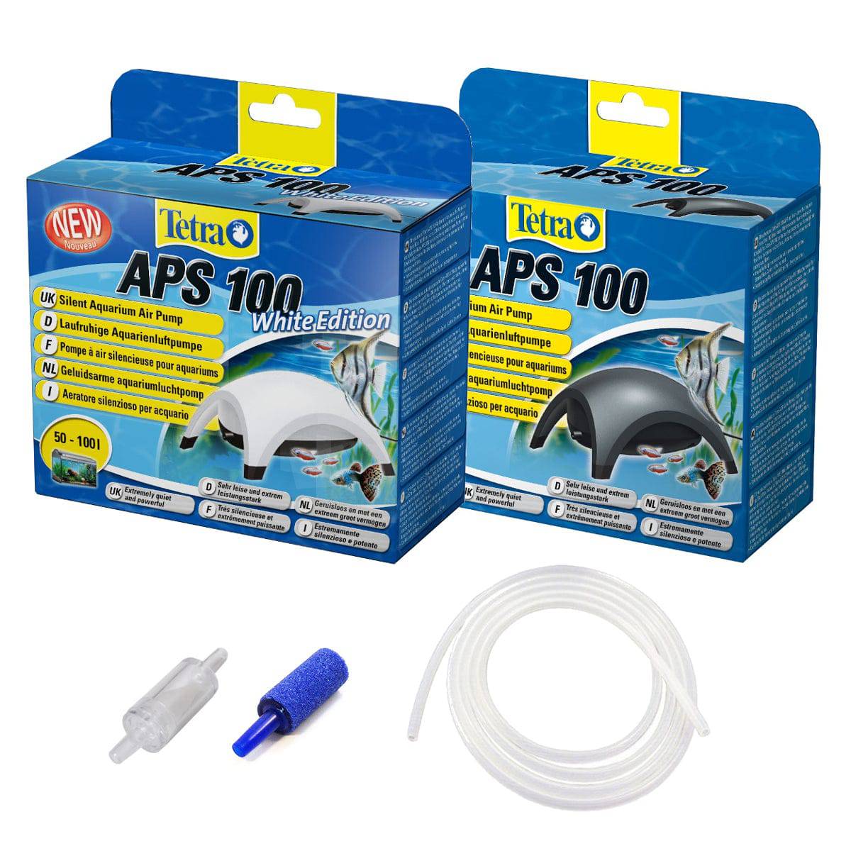 Tetra Aquarium Air Pump APS100 100L/h Tanks <100L - Real Aquatics