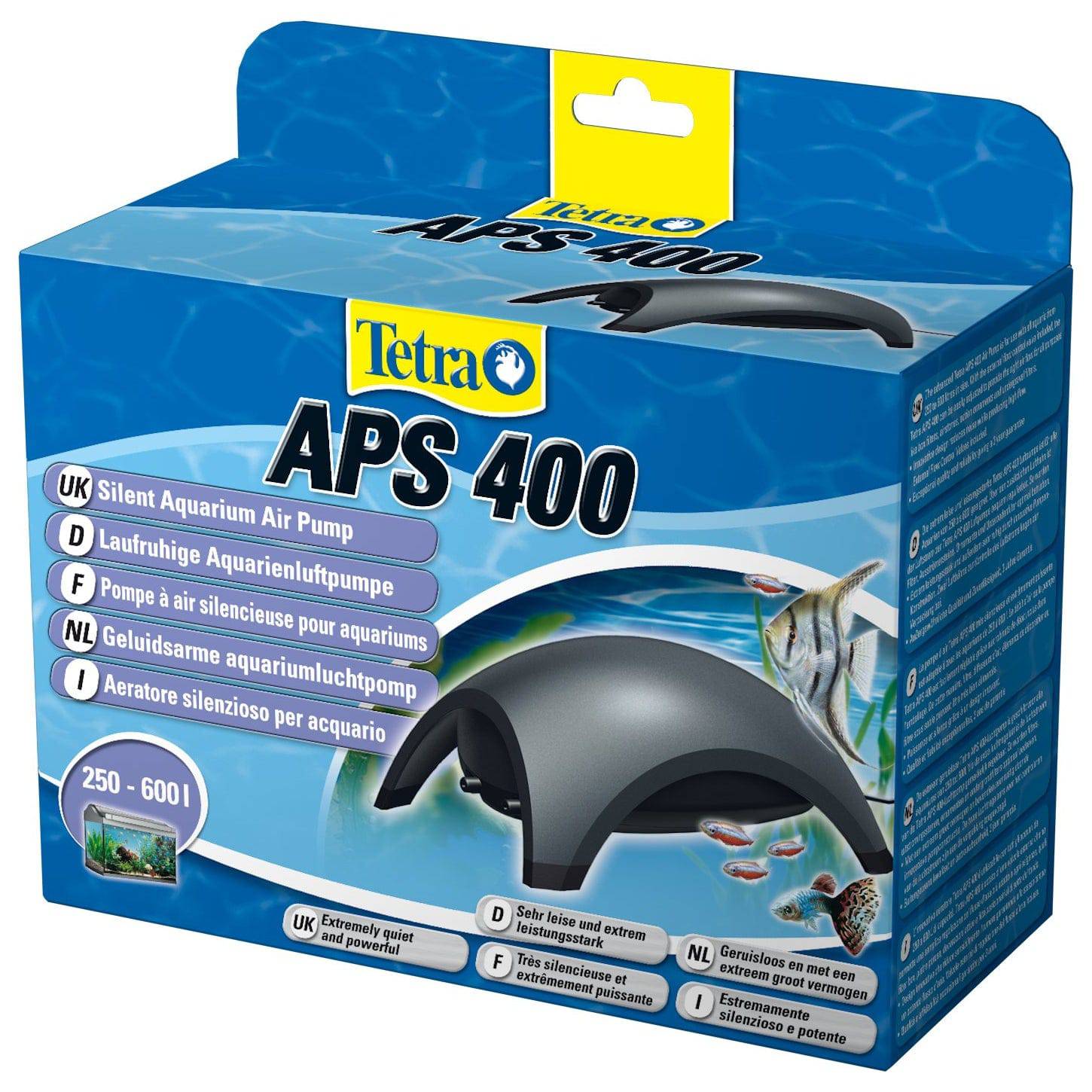 Tetra Aquarium Air Pump APS400 400L/h Tanks <600L - Real Aquatics