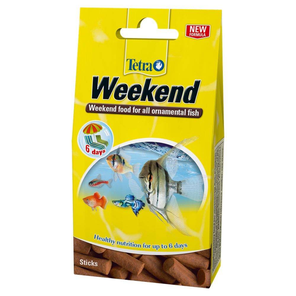 Tetra Weekend Ornamental Fish Holiday Food 6 days 10 Sticks - Real Aquatics