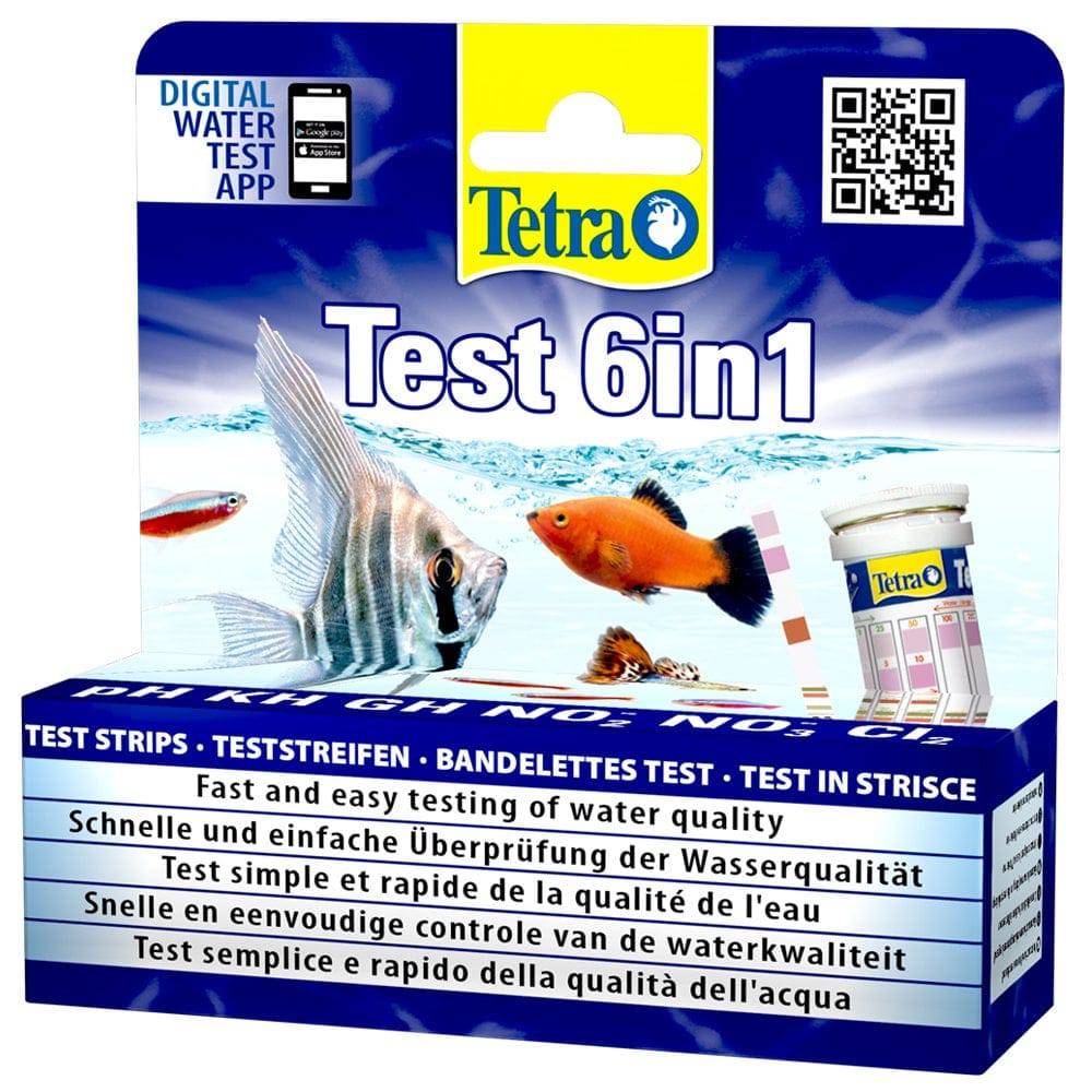 Tetra Test 6 in 1 Aquarium Water Test Kits 10/25 packs - Real Aquatics