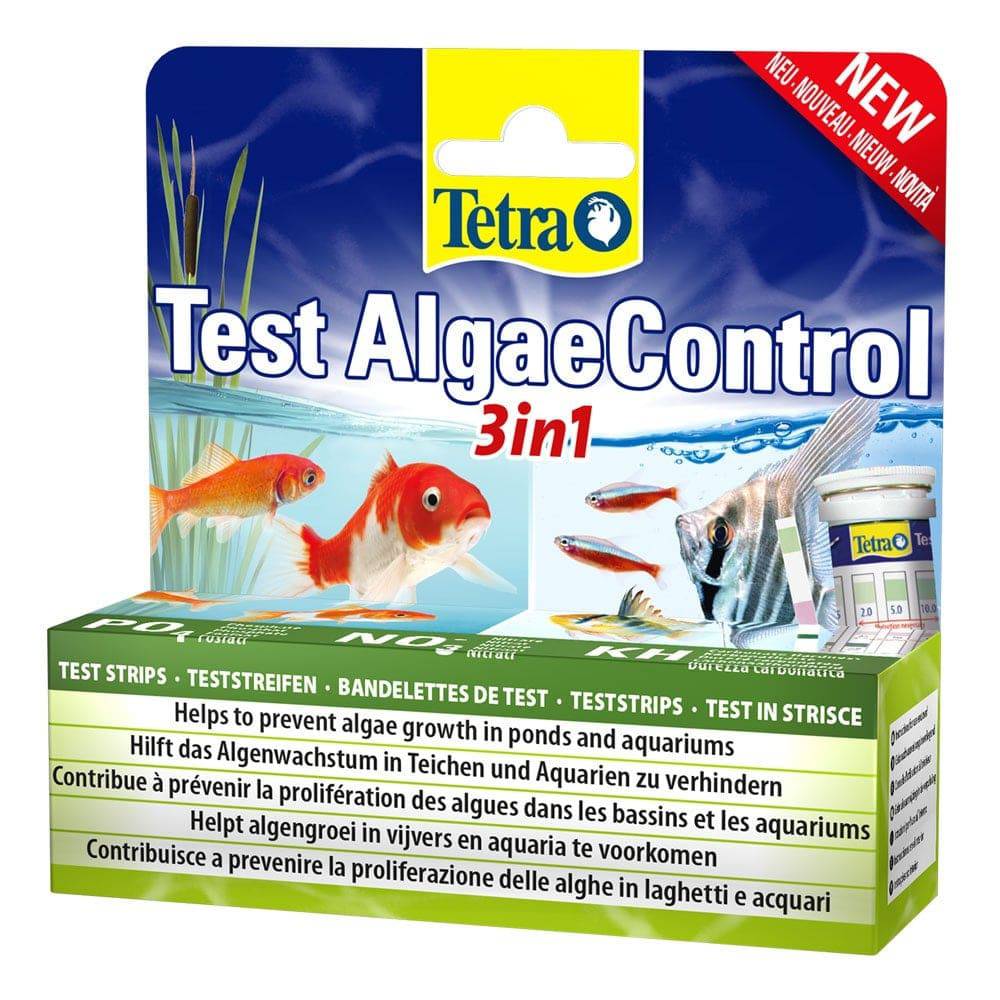 Tetra Algae Control 3in1 Pond & Aquarium Water Test Kit (25pk) - Real Aquatics