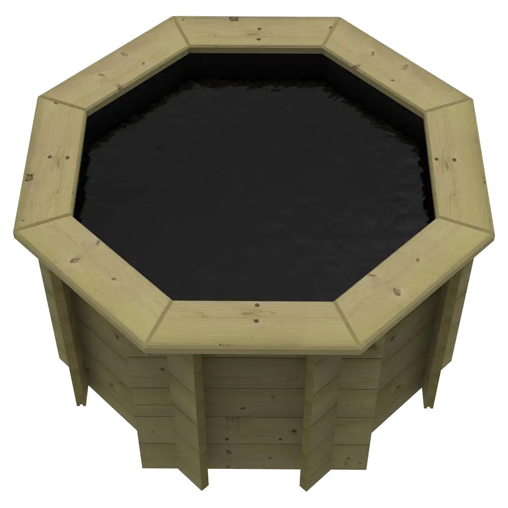 The Garden Timber Company Wooden Fish Ponds 4ft Octagonal 697mm Height 506L
