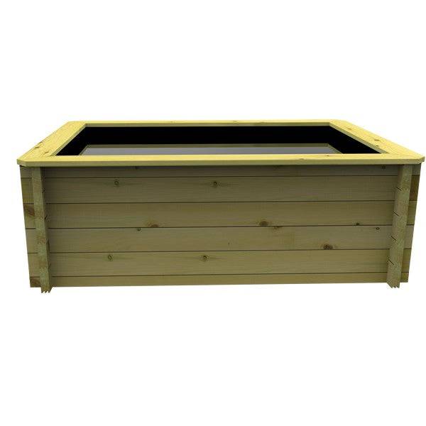 The Garden Timber Company Wooden Fish Ponds 1.5x1m 697mm Height 589L - Real Aquatics