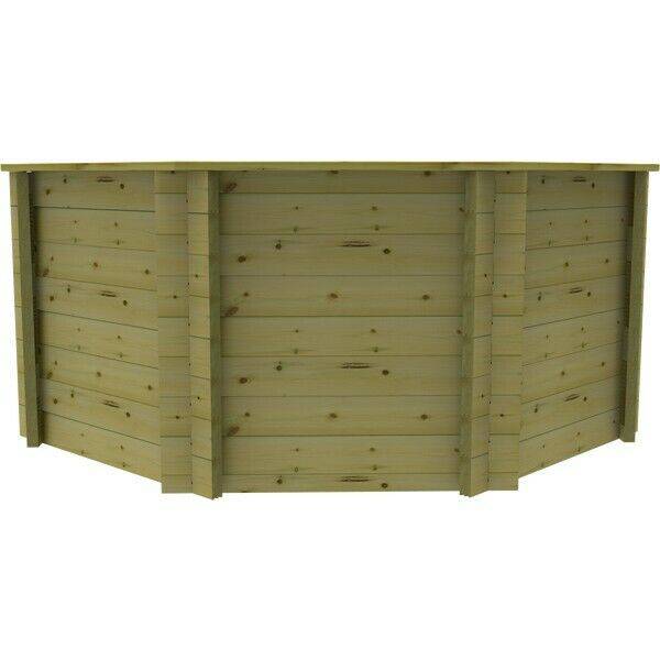 The Garden Timber Company Wooden Fish Ponds 12x8ft Octagonal 1099mm Height 6452L - Real Aquatics