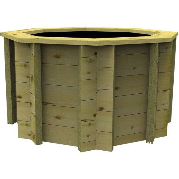 The Garden Timber Company Wooden Fish Ponds 4ft Octagonal 831mm Height 615L