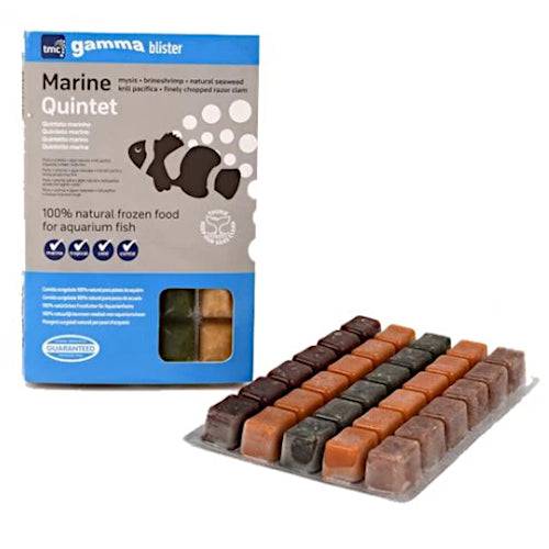 TMC Frozen Fish Food Gamma Blister Marine Quintet 95g (Case of 10) - Real Aquatics