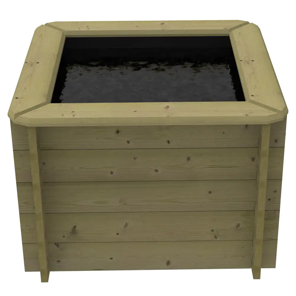 The Garden Timber Company Wooden Fish Ponds 1x1m 697mm Height 389L