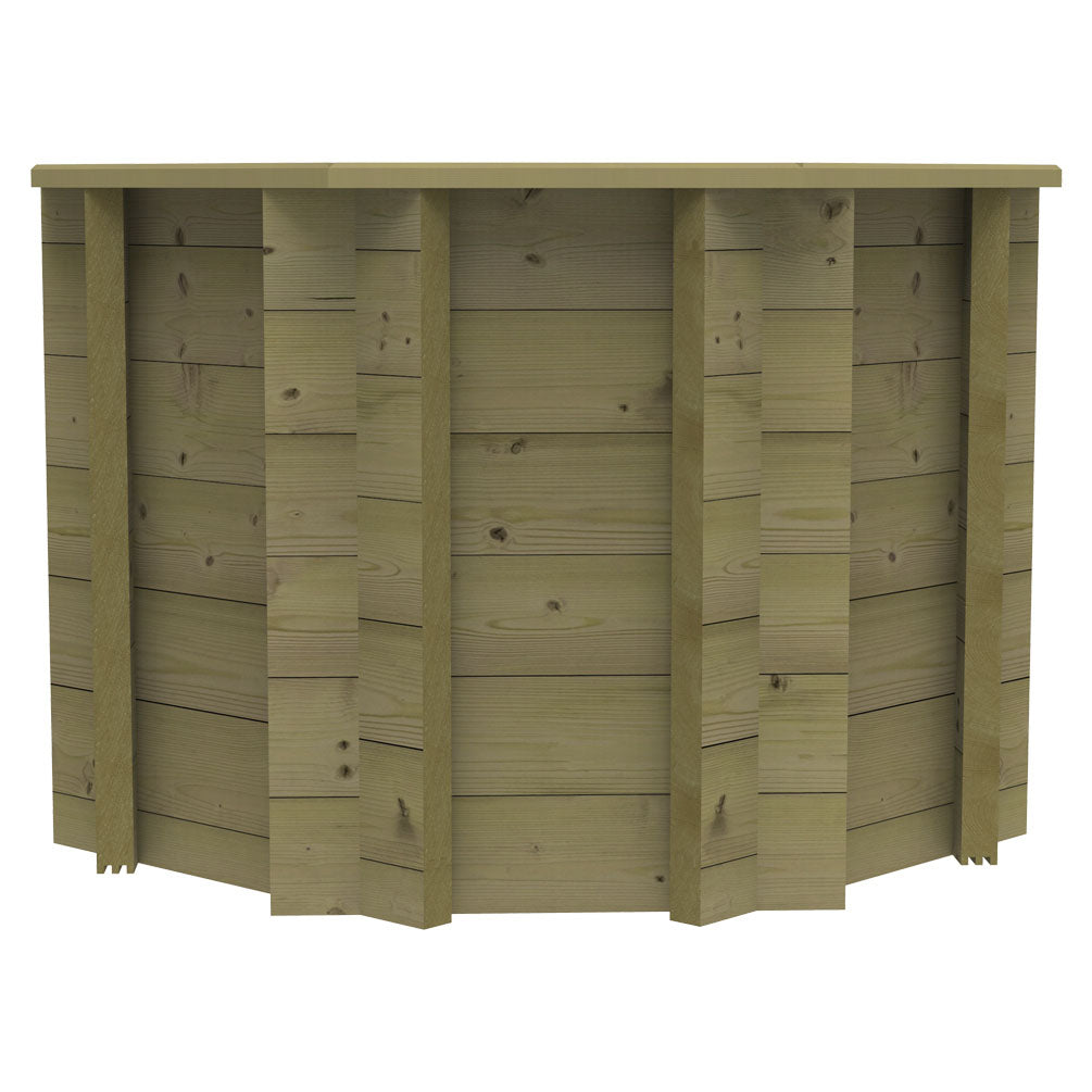 The Garden Timber Company Wooden Fish Ponds 4ft Octagonal 831mm Height 615L